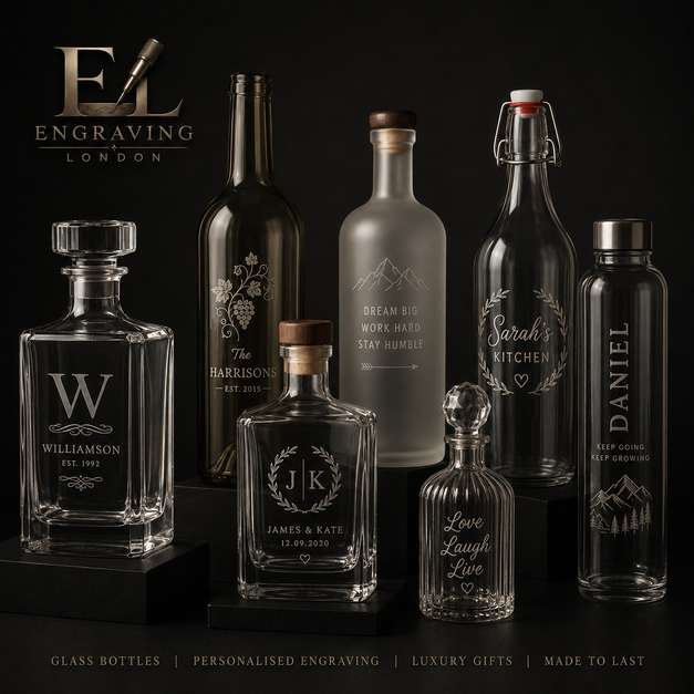 Glass Bottle engraving London