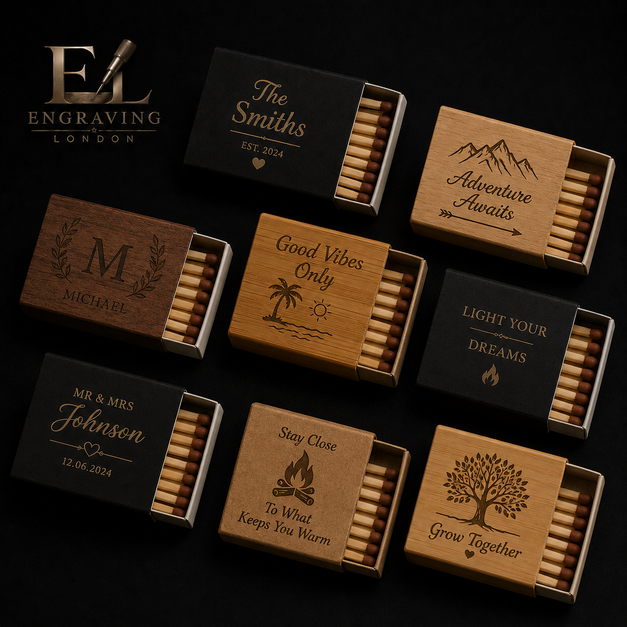 Matchbox engraving London