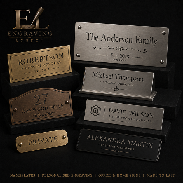 Nameplate engraving London